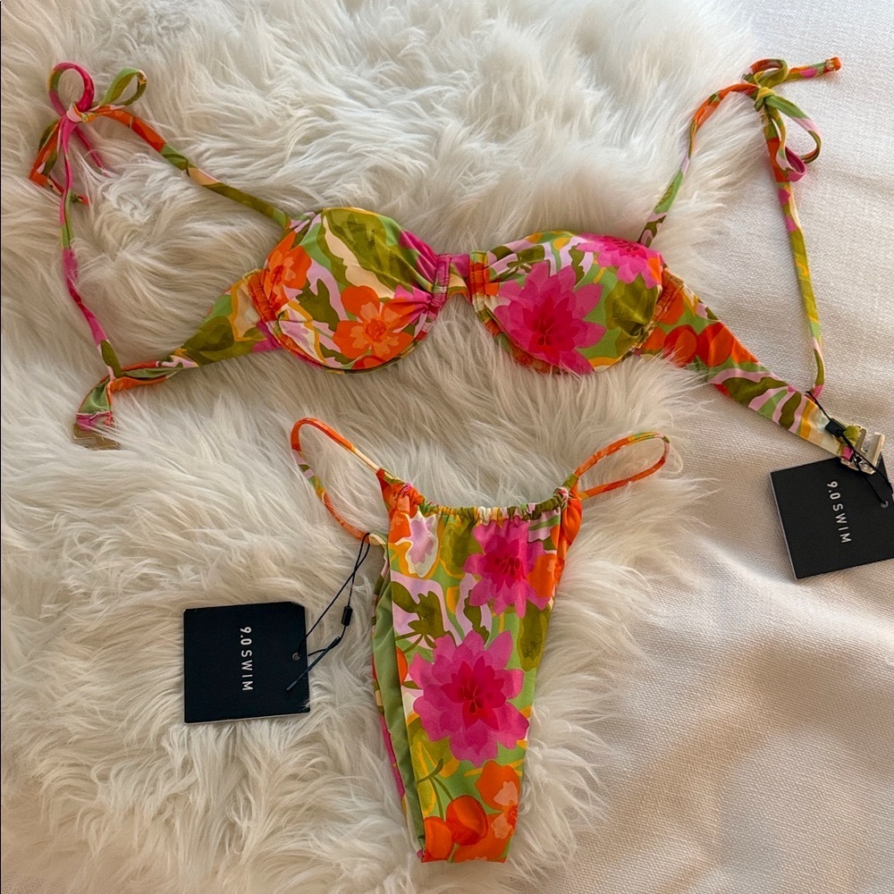 Beginning Boutique Delanie Floral Print Bikini Set | AU6 / US2